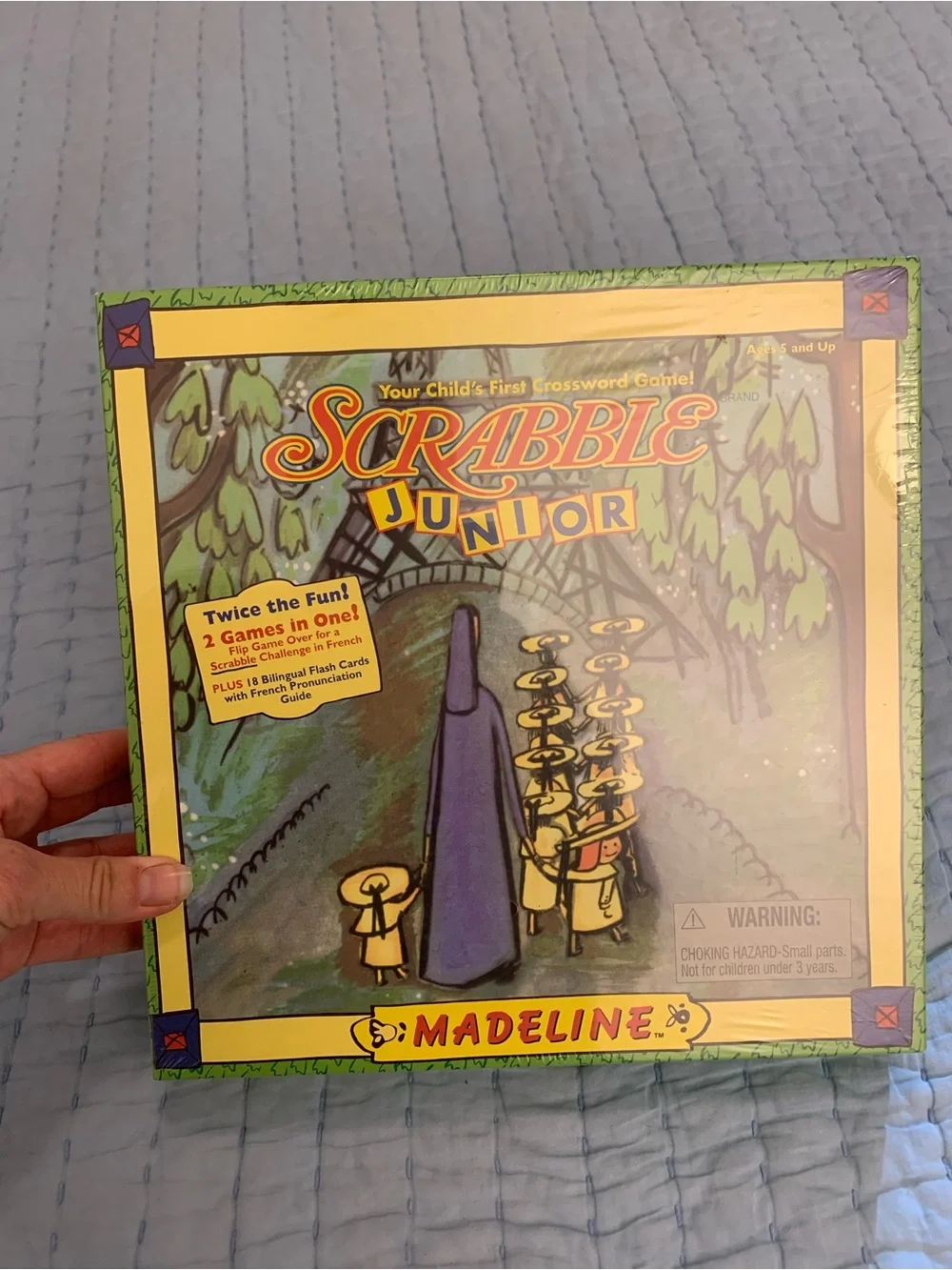 NWT Junior Madeline Edition Kids Board Game - Green/Yellow